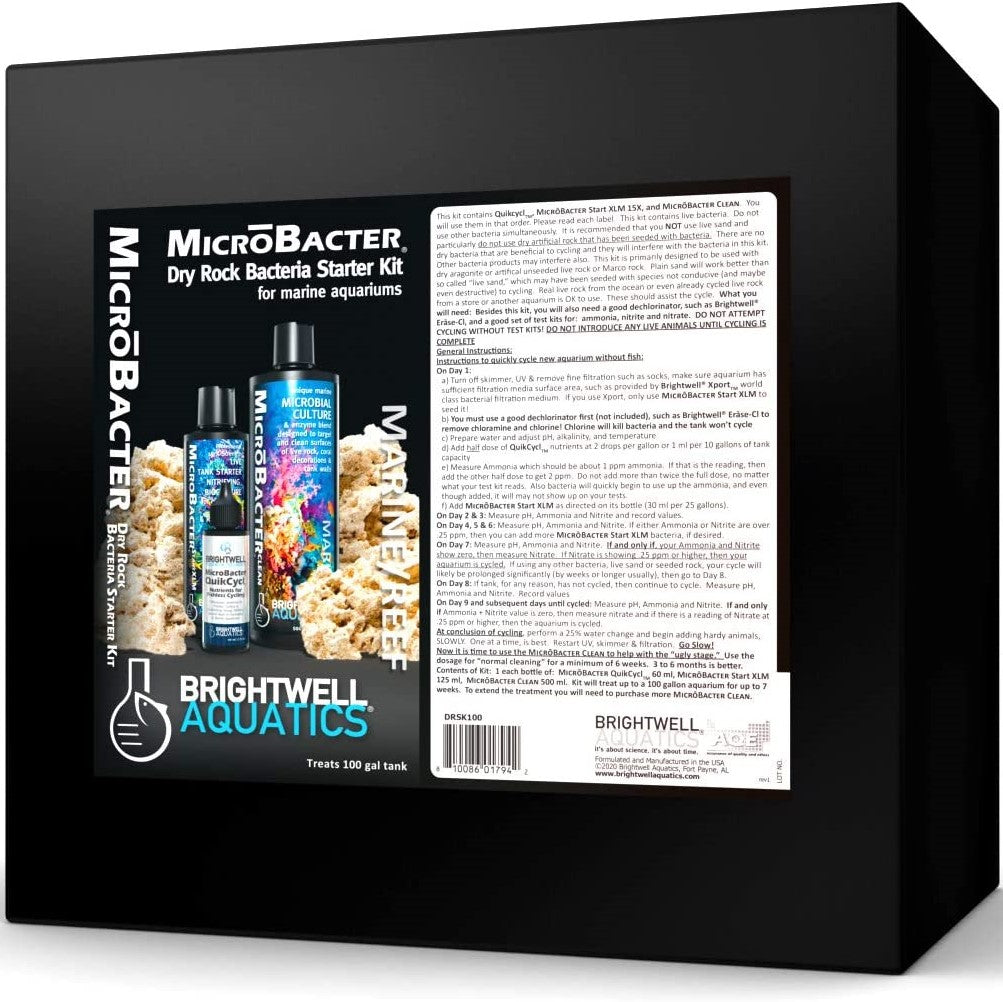 Brightwell Aquatics Brightwell Aquatics MicroBacter Dry Rock Bacteria Starter Kit