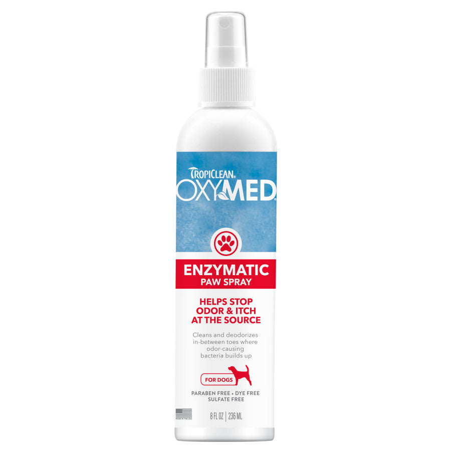 TropiClean OxyMed Enzymatic Paw Odor & Itch Spray