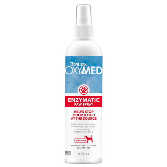 TropiClean OxyMed Enzymatic Paw Odor & Itch Spray