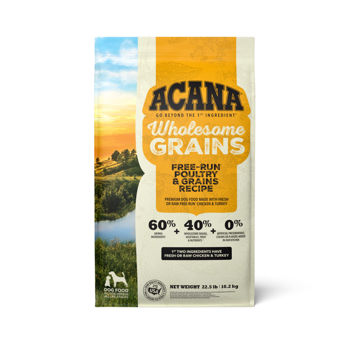 Acana Wholesome Grains Free-Run Poultry and Grains Dry Dog Food