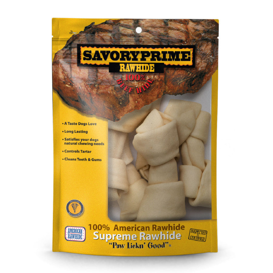 Savory Prime Supreme Knotted Rawhide Bones