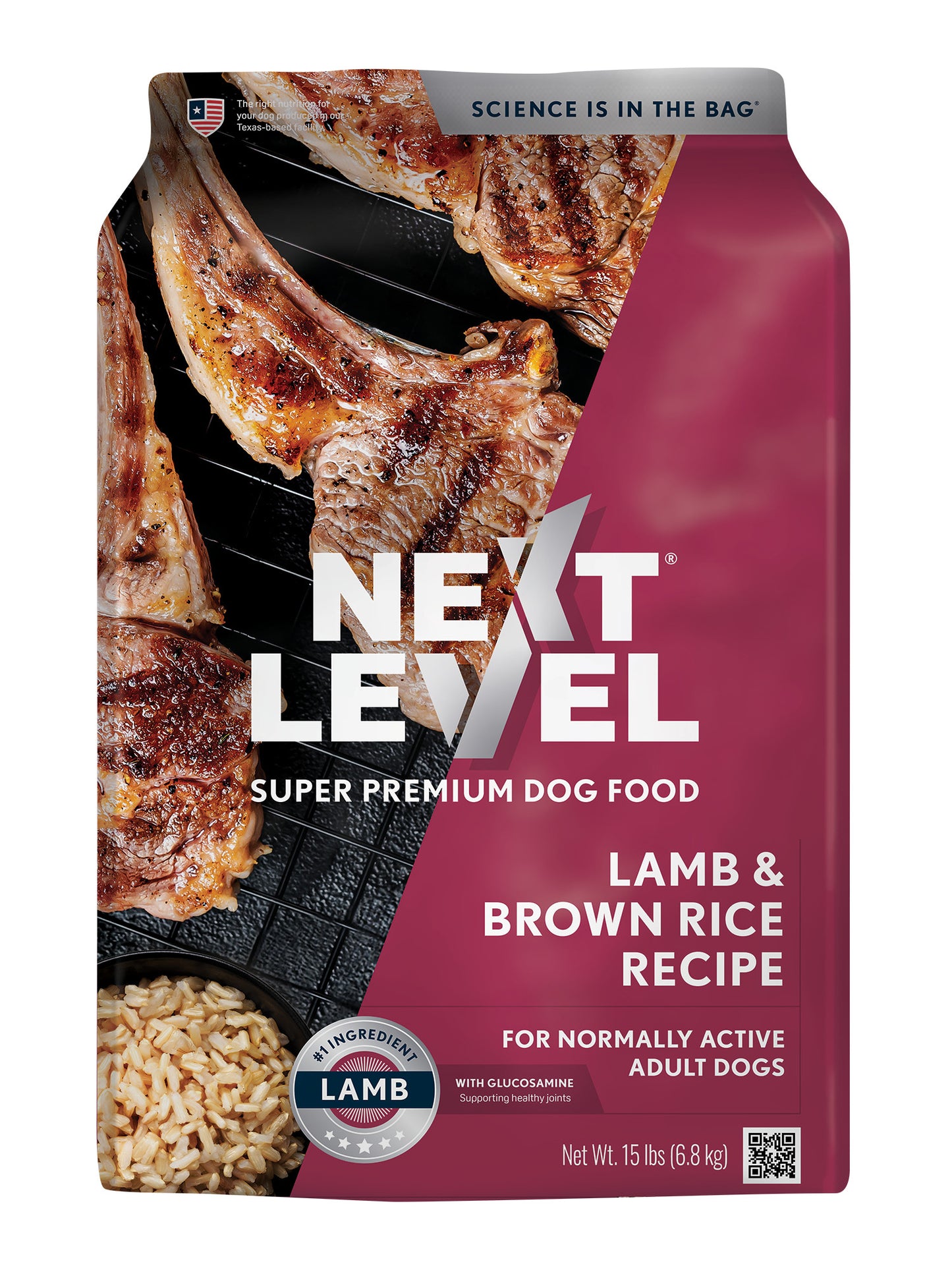 Next Level Lamb and Brown Rice Recipe Adult Dry Dog Food