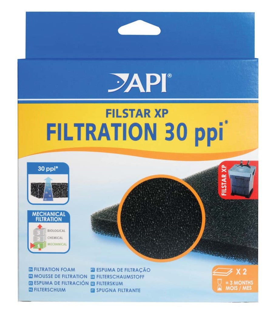 API Filstar Fine Filtration Foam 30 PPI Black