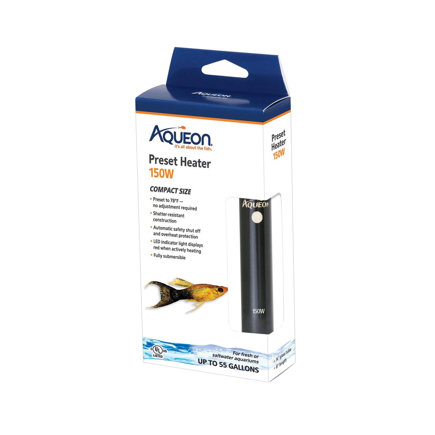 Aqueon Preset Aquarium Heater - 150 W