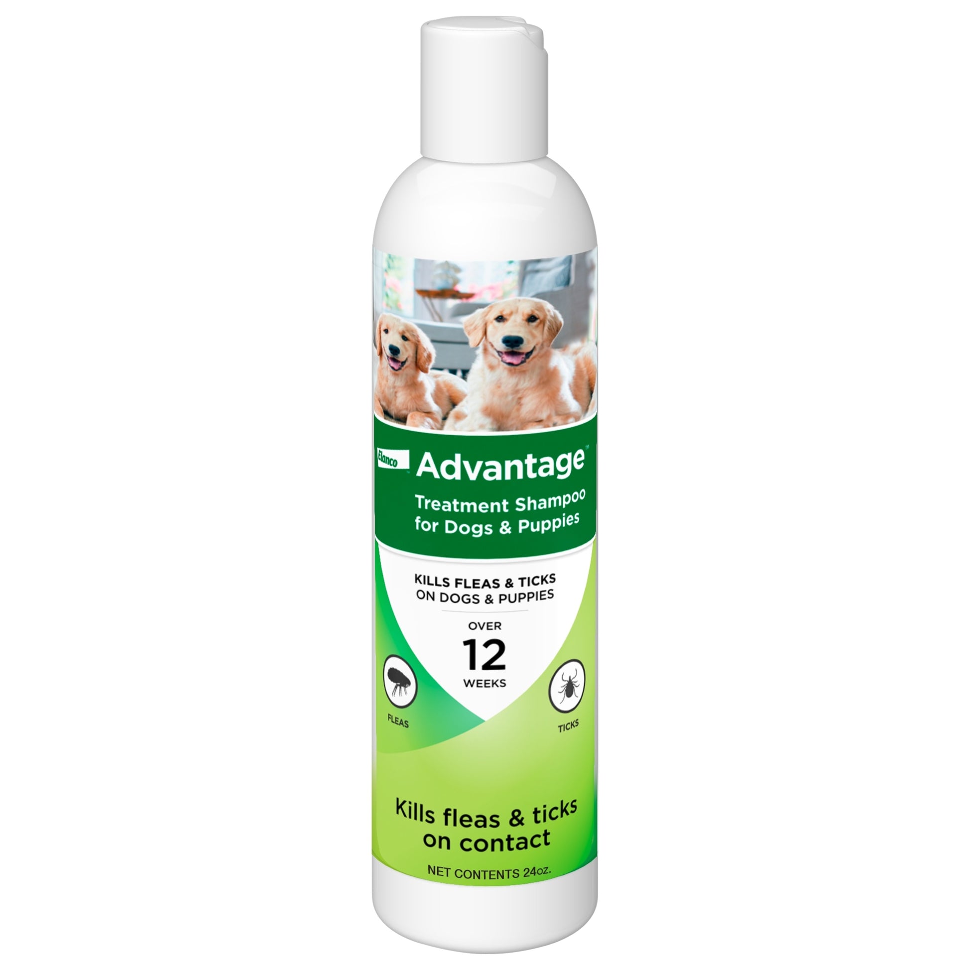 Elanco Advantage Flea and Tick Shampoo for Dogs and Puppies - 1ea/24 oz