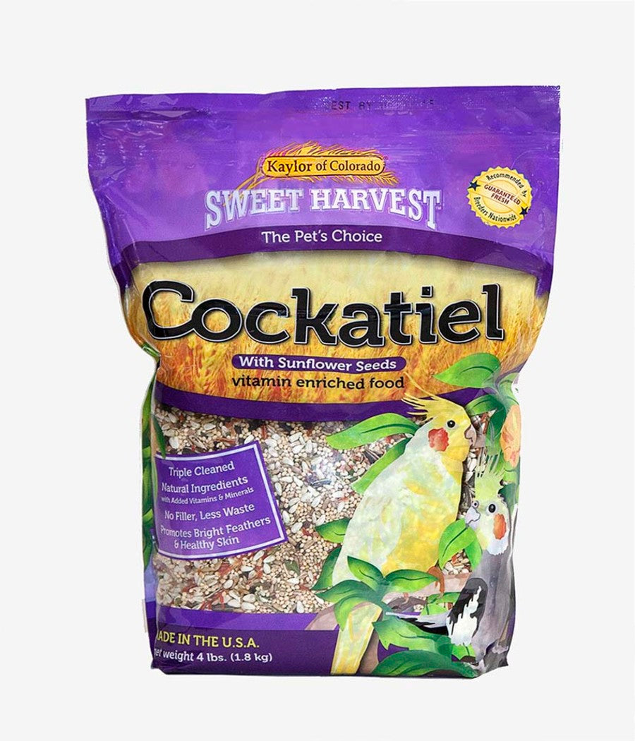 Sweet Harvest Vitamin Enriched Cockatiel Food with Sunflower Seeds