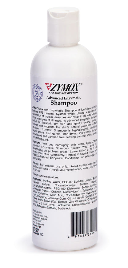 Zymox Advanced Enzymatic Shampoo for Dry or Itchy Skin ZYMOX