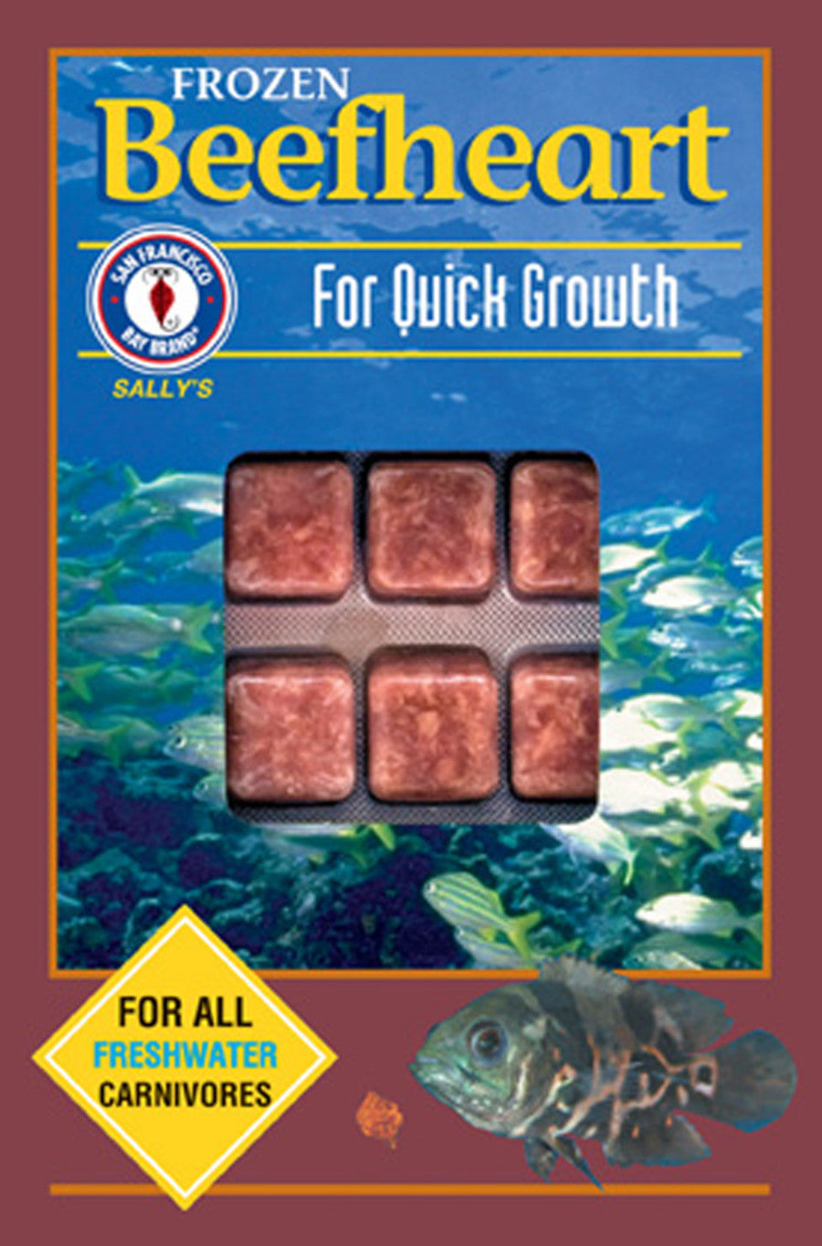 San Francisco Bay Brand Beefheart Frozen Fish Food