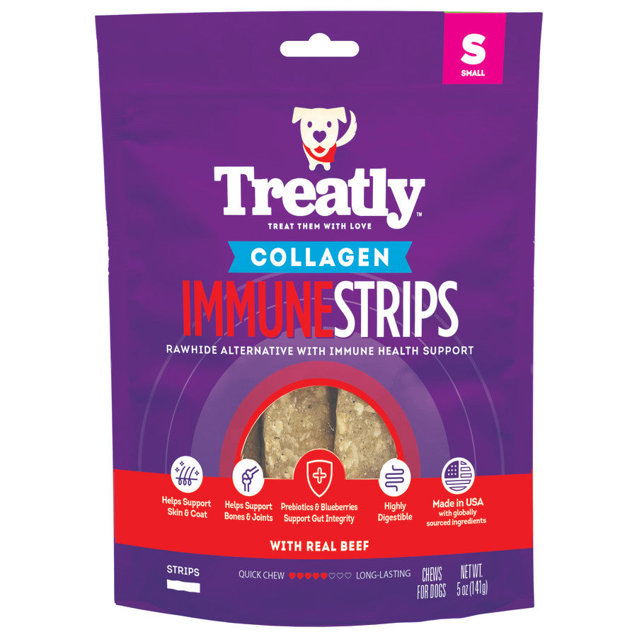 Treatly Collagen Immune Strips Dog Chews