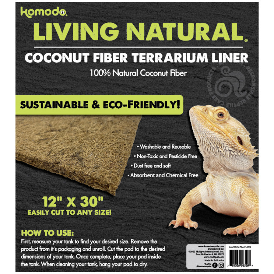 Komodo Living Natural Coconut Fiber Terrarium Liner