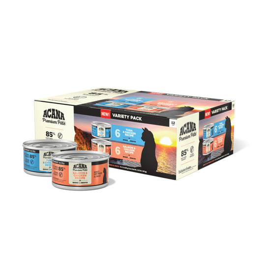 ACANA Premium Pt Canned Cat Food Variety Pack Tuna/Chicken Salmon/Chicken
