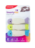 SmartyKat Fish Flop Crinkle Plush Catnip Toy