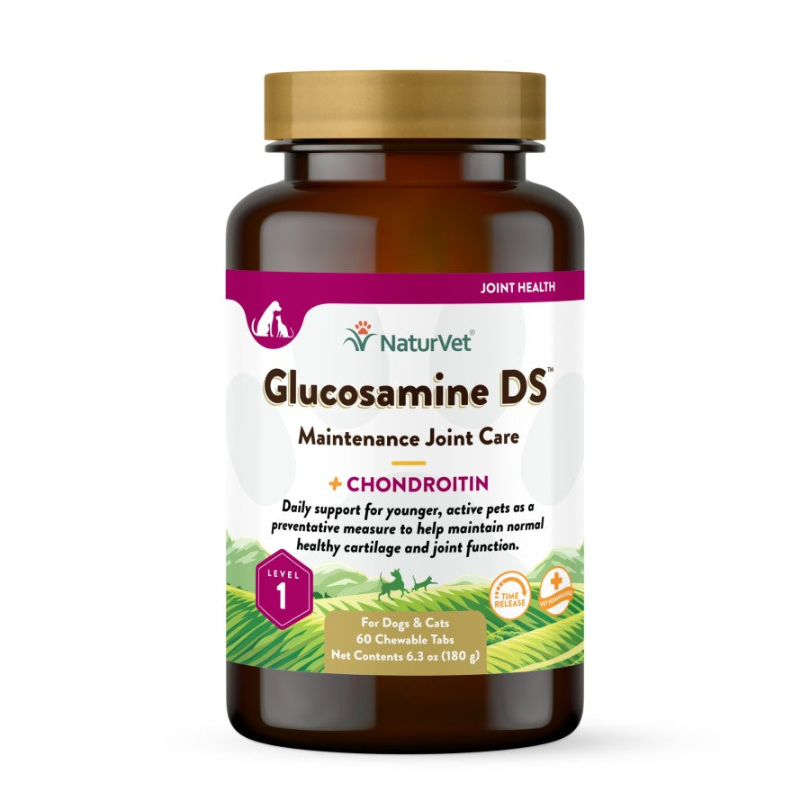 NaturVet Time Release Glucosamine DS with Chondroitin Chewable Tablets