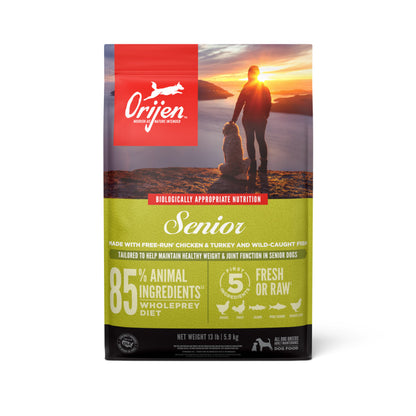 Orijen Senior Grain Free Fresh or Raw Dry Dog Food