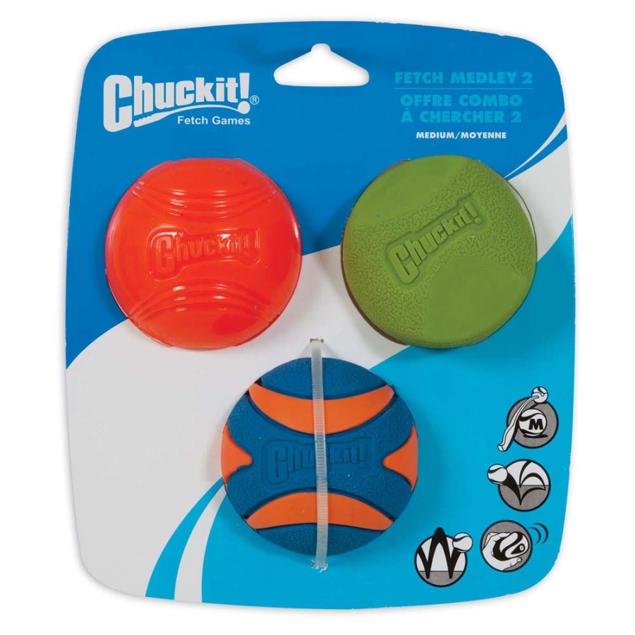 Chuckit! Fetch Medley Balls Dog Toy Assortment