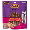 Cadet Gourmet Beef Hide & Duck Dog Twist Sticks