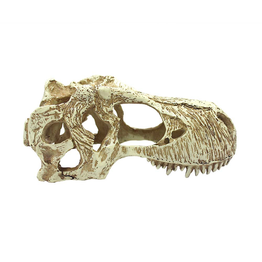 Komodo T-Rex Skull Reptile Hideout - Tan, 1ea/LG