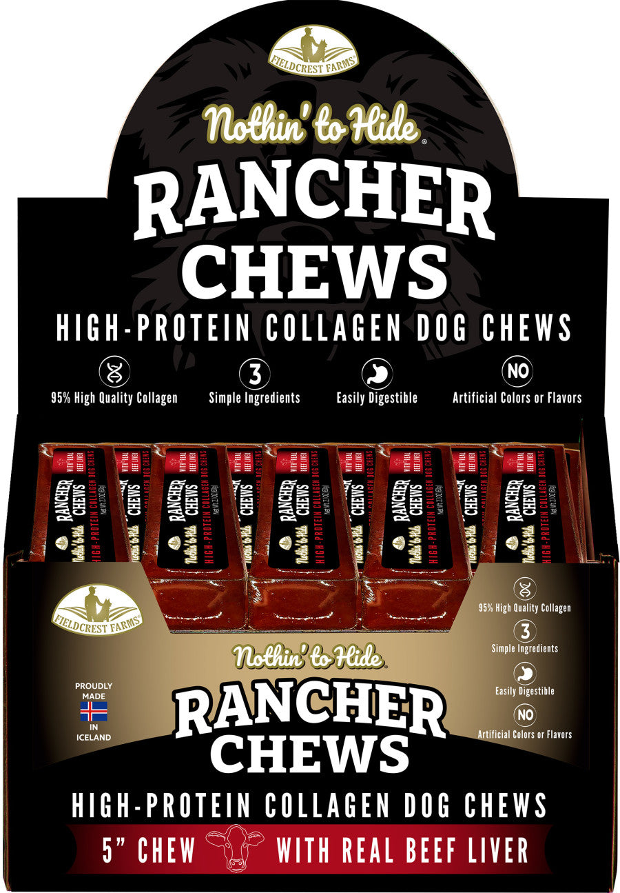 Fieldcrest Farms Nothin to Hide Rancher Chews Collagen Dog Treats