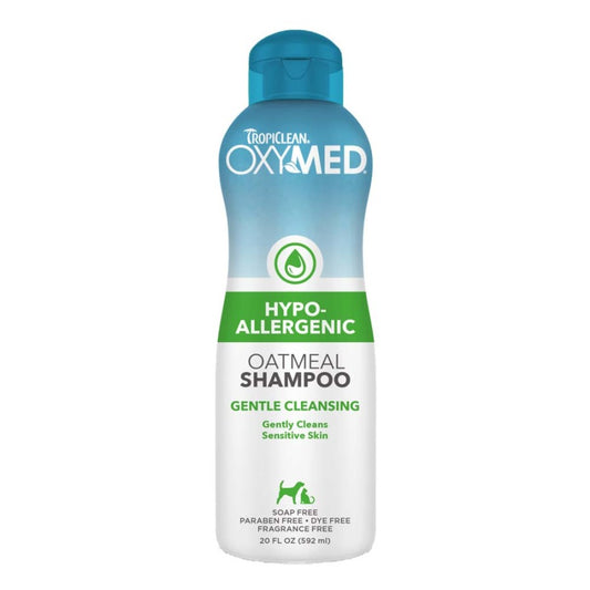 TropiClean OxyMed Hypoallergenic Shampoo for Pets.