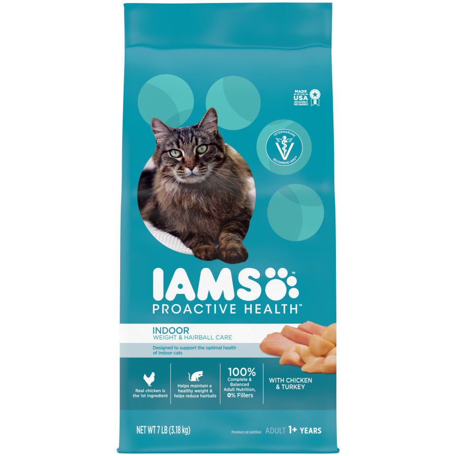 IAMS Proactive Health Weight Control & Hairball Care Indoor Adult Dry Cat Food