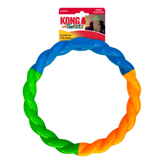 KONG Twistz High-Viz Ring Dog Toy