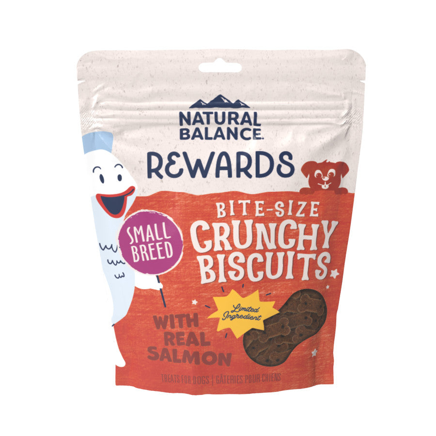 Natural Balance Pet Foods Rewards Bite-Size Crunchy Biscuits Small Breed Dog Treats