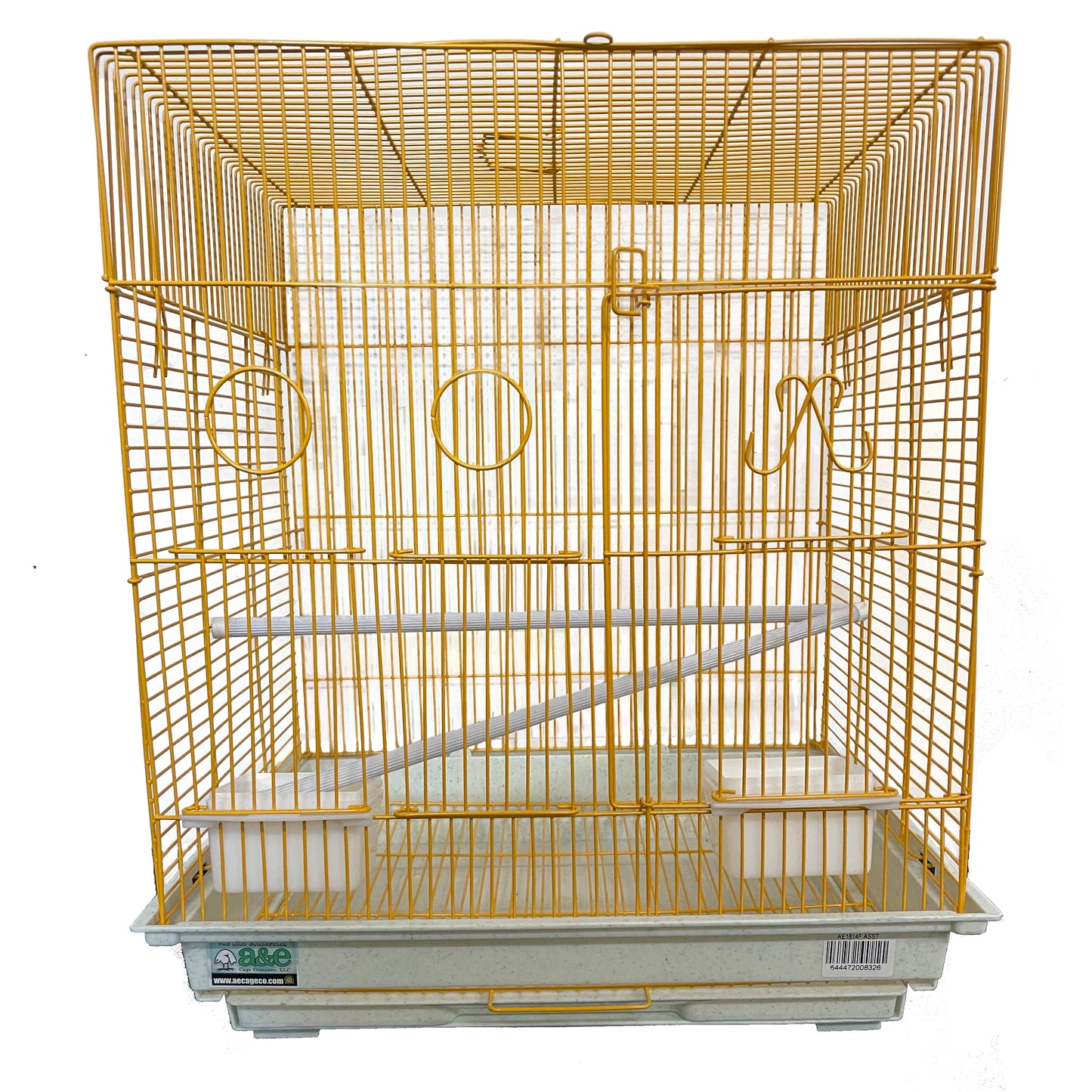 A & E Cages Light Wire Flat Top Cage - Green/Red/Blue/Yellow, 4ea/18In X 18 in, 4 pk