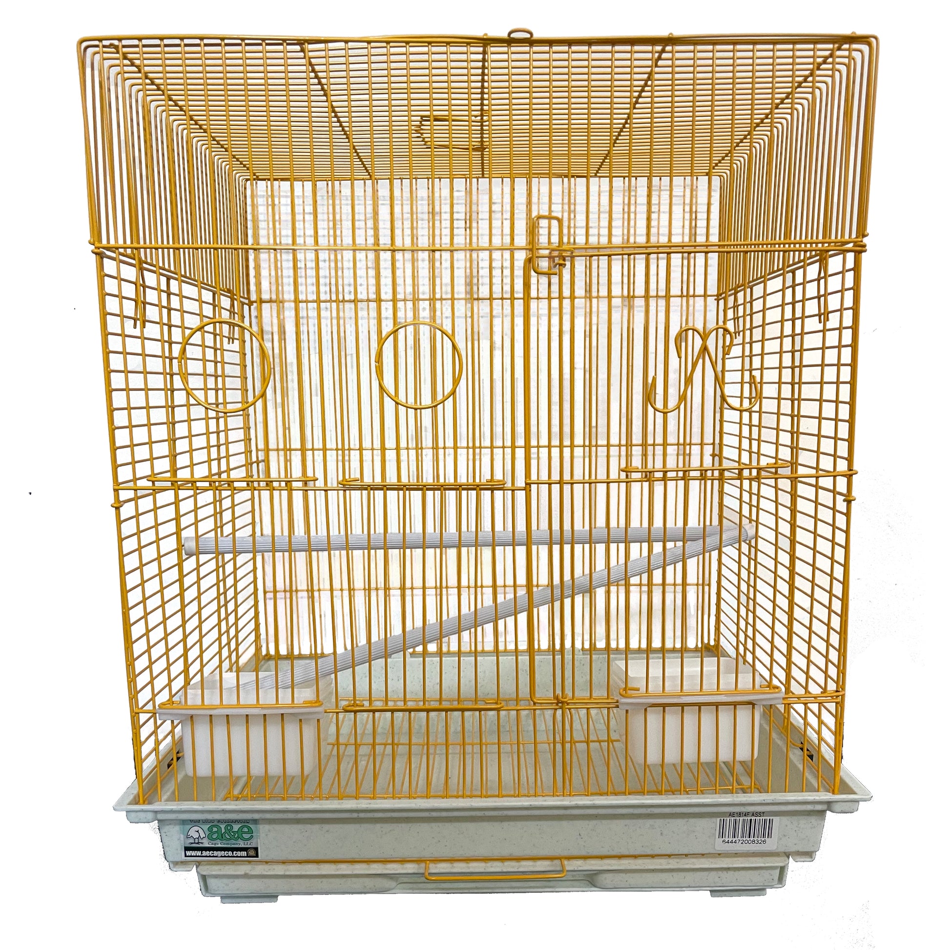 A & E Cages Light Wire Flat Top Cage - Green/Red/Blue/Yellow, 4ea/18In X 18 in, 4 pk