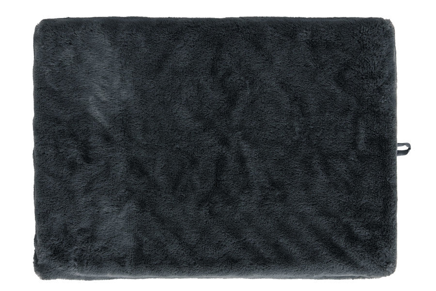 Fur Haven Pet Products Plush Faux Fur Crate 2 Ortho Pet Mat - Gray.