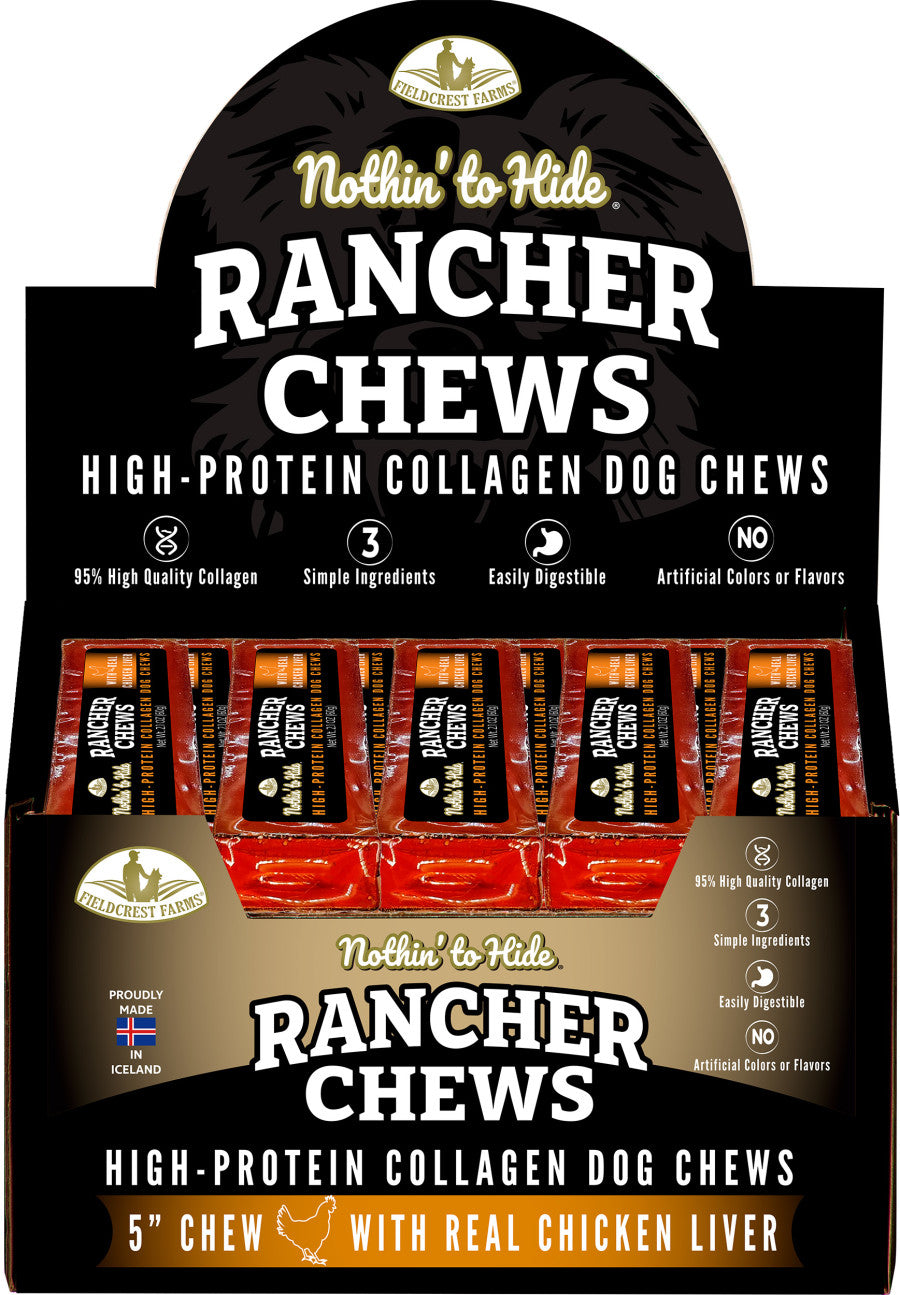 Fieldcrest Farms Nothin to Hide Rancher Chews Collagen Dog Treats