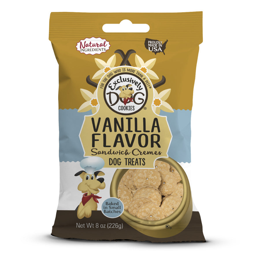 Exclusively Pet Vanilla Flavor Sandwich Cremes Dog Treats
