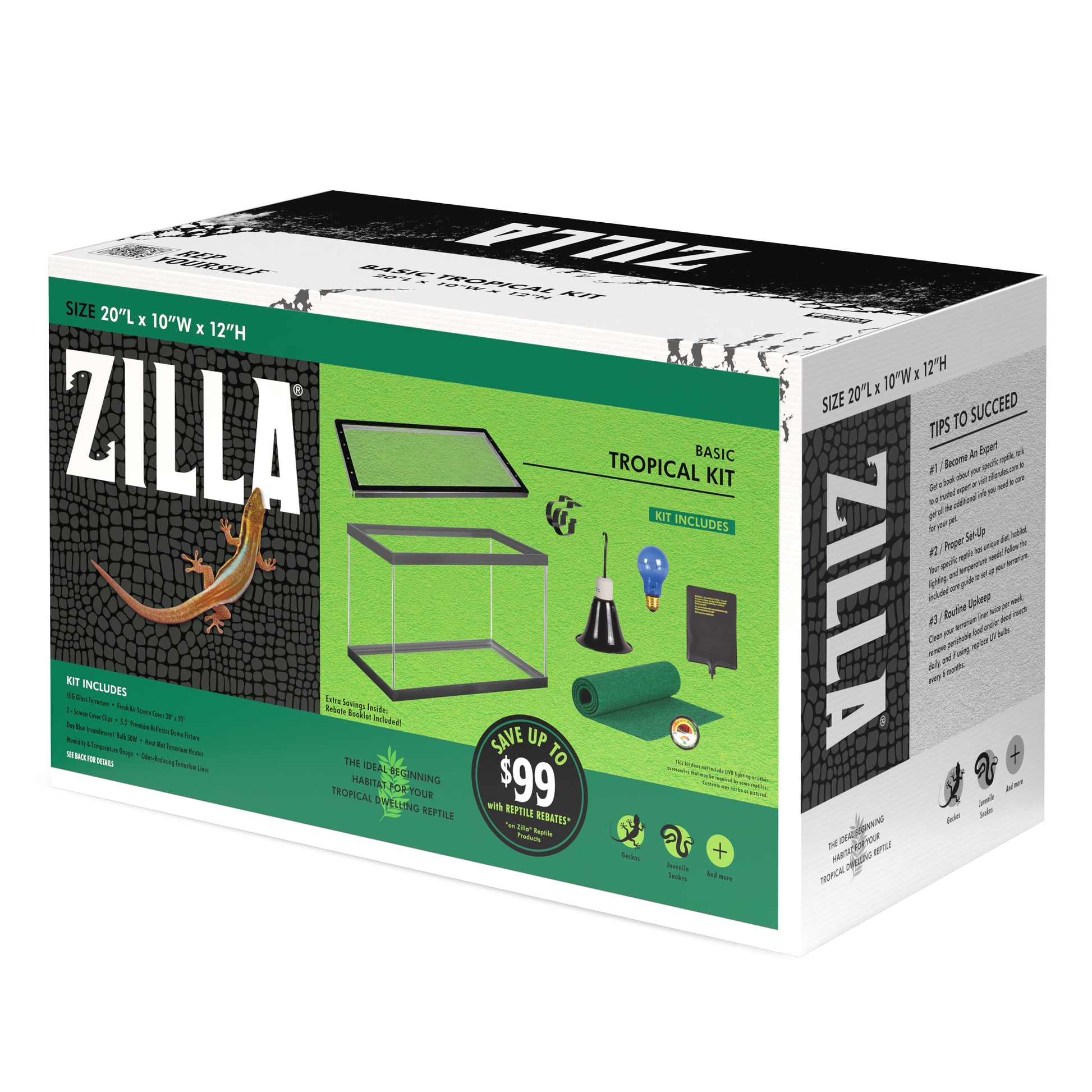 Zilla Tropical Starter Kits - 1ea