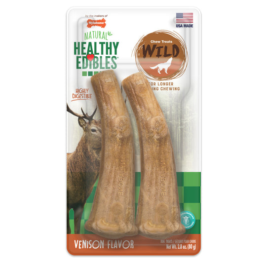 Nylabone Healthy Edibles WILD All-Natural Long Lasting Antler Chew Treats