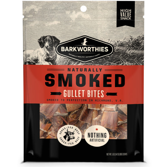 Barkworthies Smoked Gullet Bites Dog Treat