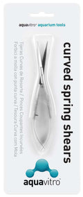 aquavitro Stainless Steel Curved Spring Sheers Aquarium Tool