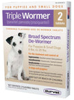 Durvet Triple Wormer Chewable Tablets for Small Dogs and Puppies