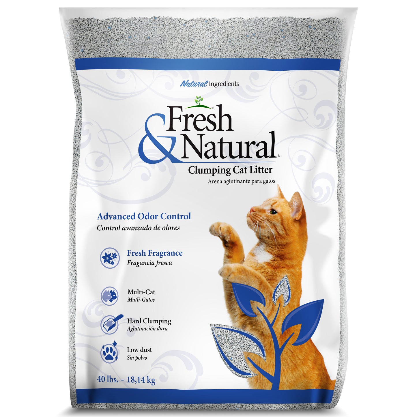 Intersand Fresh and Natural Scented Clumping Cat Litter