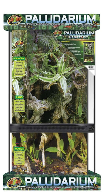 Zoo Med Paludarium Terrarium with Nano Aquarium Habitat