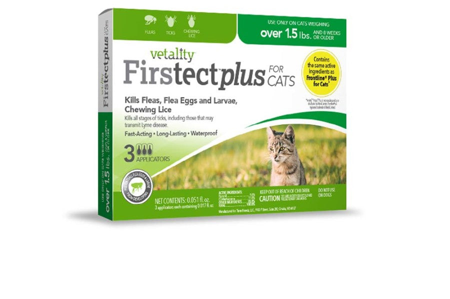 Vetality Firstect Plus Flea & Tick Treatment for Cats