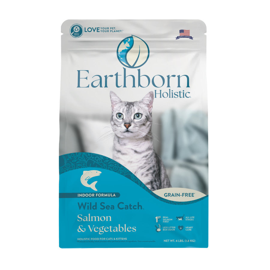 Earthborn Holistic Grain-Free Wild Sea Catch Indoor Formula Dry Cat Food