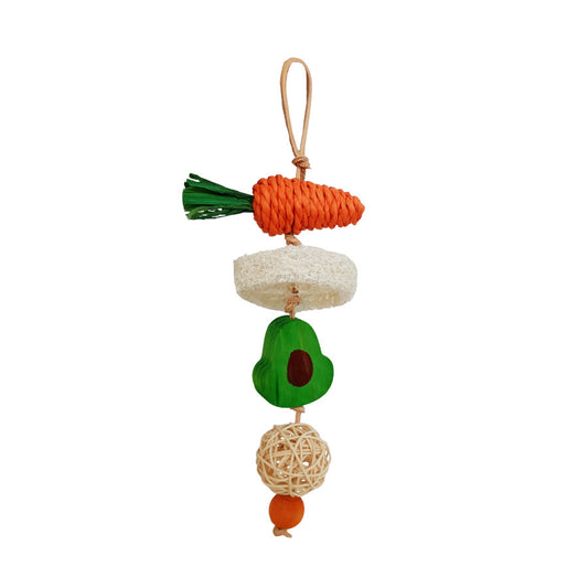A & E Cages Nibbles Garden Kabob Small Animal Chew Toy