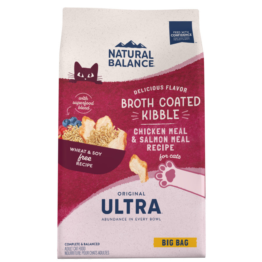 Natural Balance Pet Foods Original Ultra Broth Coated Dry Cat Food