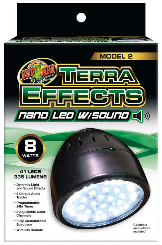 Zoo Med Terra Effects Model 2 Nano LED Light with Sound