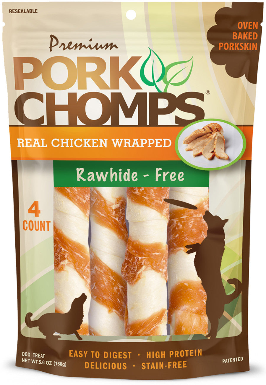 Scott Pet Real Chick Wrapped Twists Dog Treats