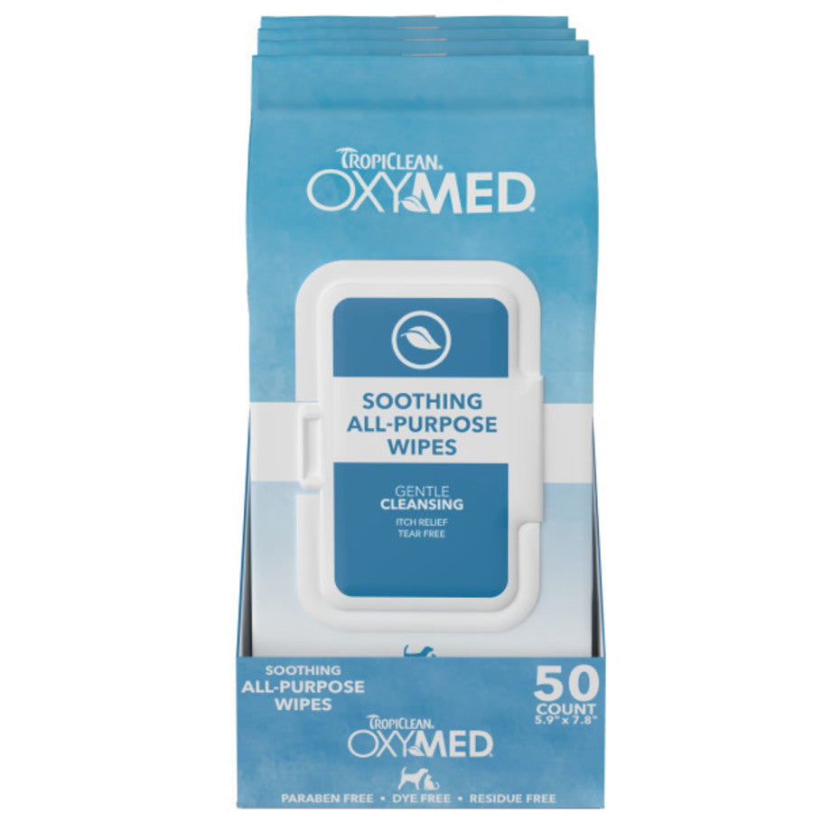 TropiClean OxyMed Soothing Allergy Relief Wipes