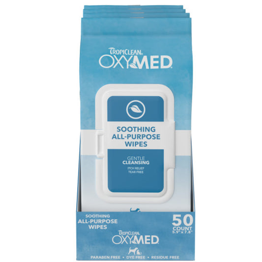 TropiClean OxyMed Soothing Allergy Relief Wipes