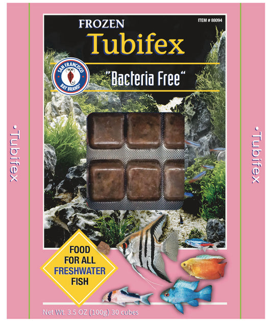 San Francisco Bay Brand Brand Frozen Tubifex Worms Fish Food