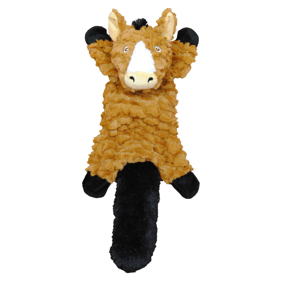 Jolly Pet Fat Tail Stuffed Horse Dog Toy