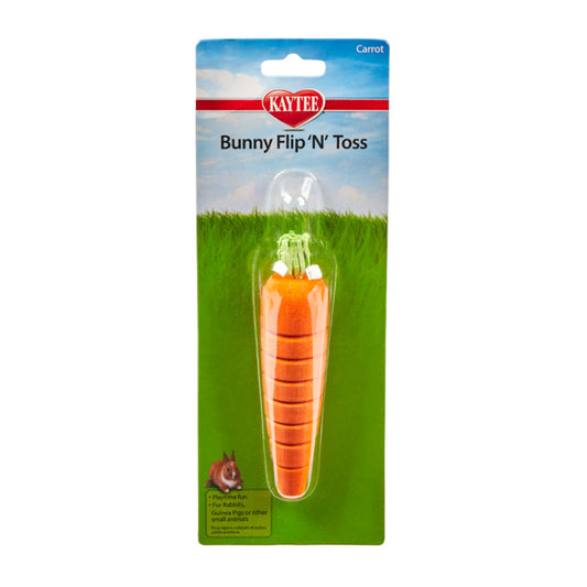 Kaytee Bunny Flip-N-Toss Carrot Toy