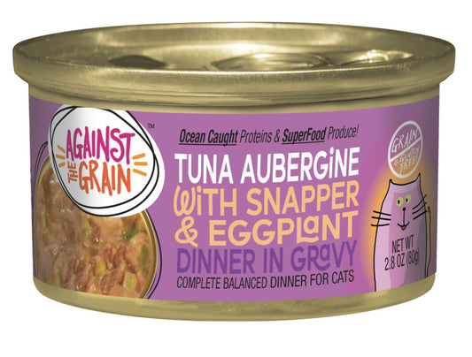 Against the Grain Tuna Aubergine With Snapper & Eggplant Dinner Wet Cat Food